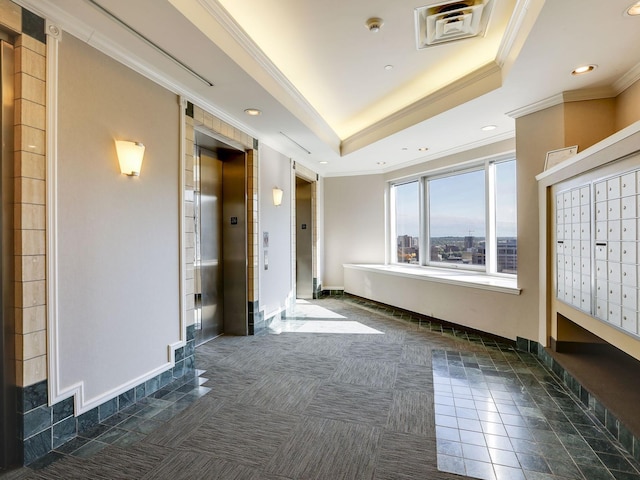 community lobby with visible vents