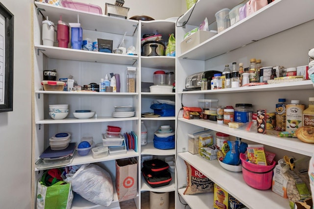 view of pantry