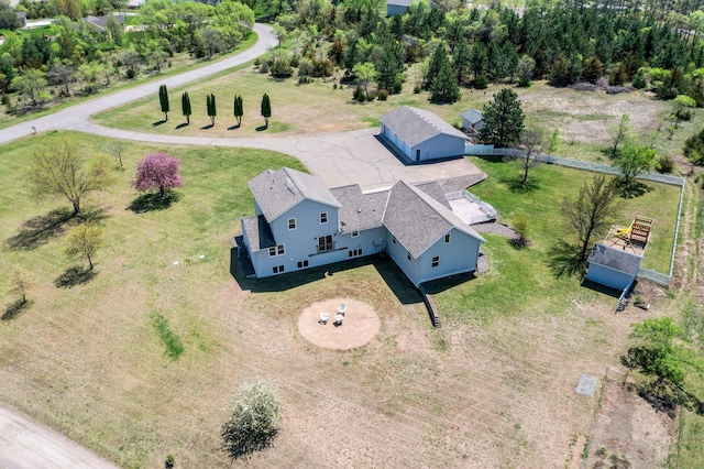 aerial view of property and surrounding area