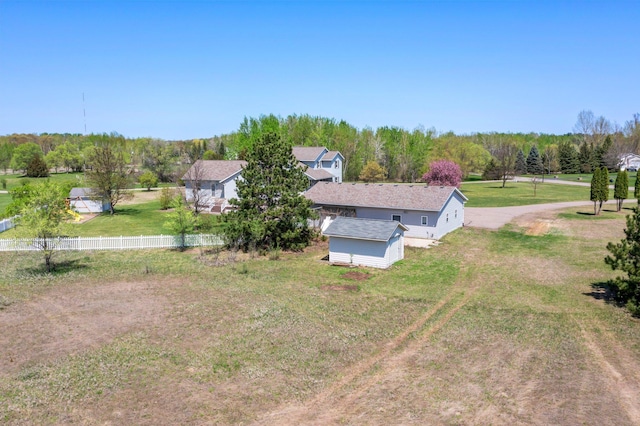 view from above of property