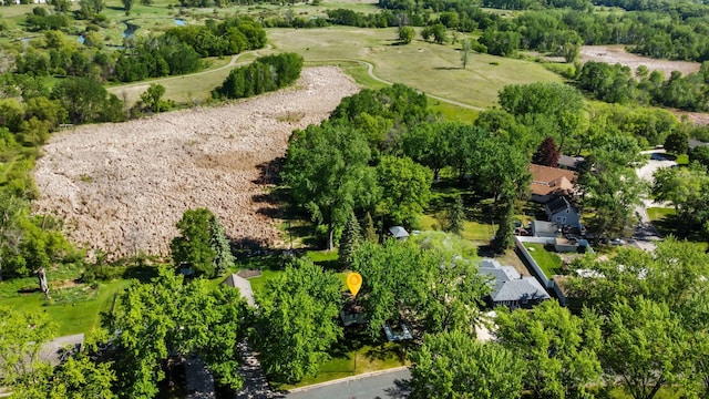 1791 Lois Dr, Shoreview, MN 55126 - bird's eye view of a tree filled landscape