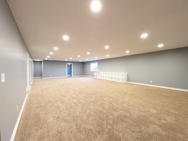 580 Canyon Ln NW, Eyota, MN 55934 - empty room with light colored carpet, recessed lighting, and baseboards