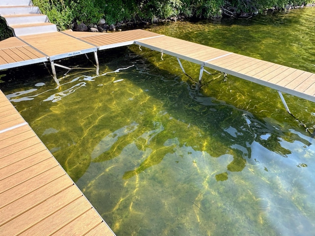 view of dock