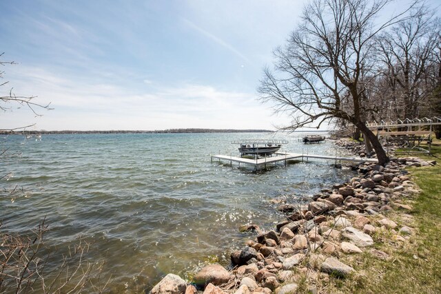 1844 Mount Carmel Dr NE, Alexandria, MN 56308 - view of dock featuring a water view
