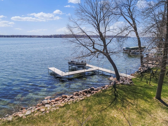 1844 Mount Carmel Dr NE, Alexandria, MN 56308 - view of dock with a water view