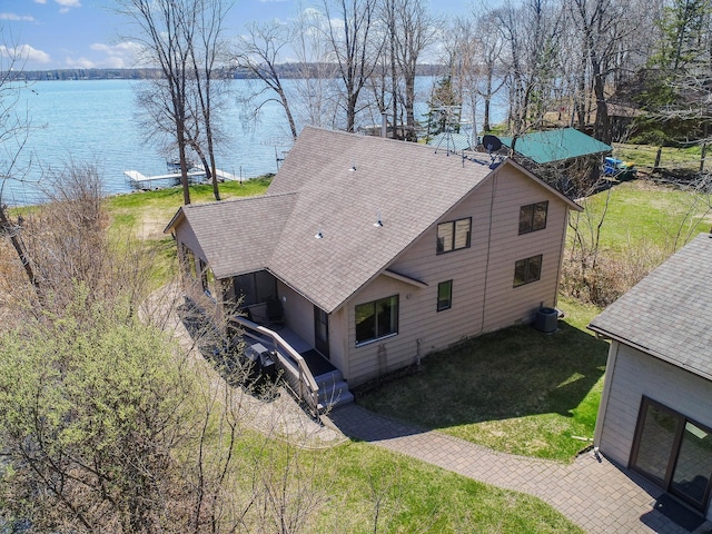 1844 Mount Carmel Dr NE, Alexandria, MN 56308 - birds eye view of property with a water view