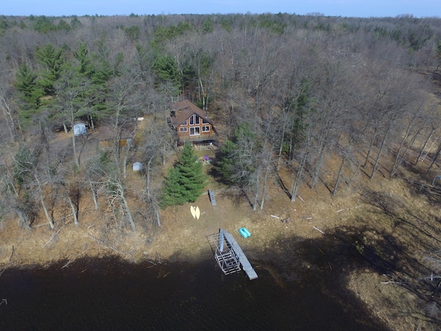 3585 Rigby Rd, Webster, WI 54893 - bird's eye view with a view of trees