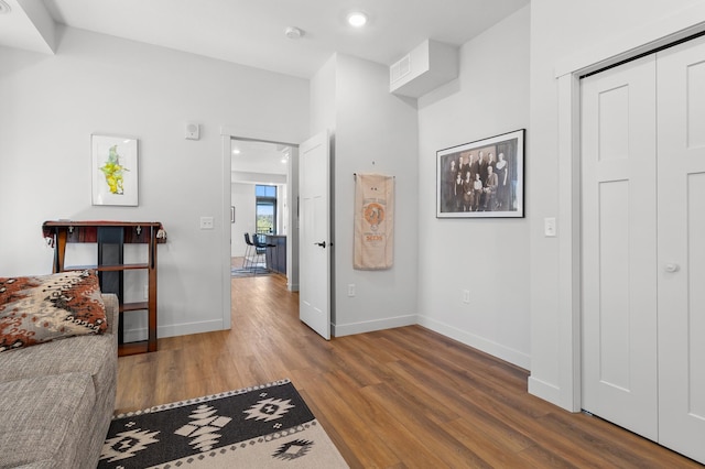 517 2nd St Unit 303, Hudson, WI 54016 - hall with wood finished floors, baseboards, and recessed lighting