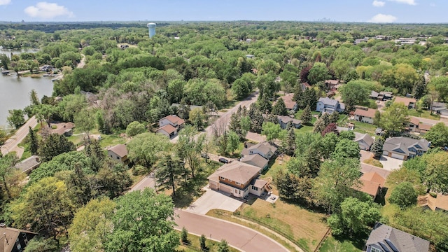 2895 Thunder Bay Ct, Little Canada, MN 55117 - view of property location with nearby suburban area, a large body of water, and a forest