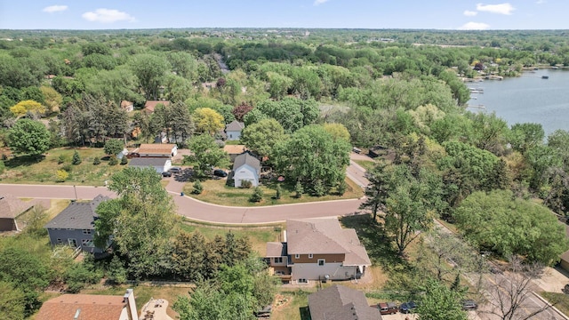 2895 Thunder Bay Ct, Little Canada, MN 55117 - aerial view of property's location featuring a large body of water, a forest, and nearby suburban area