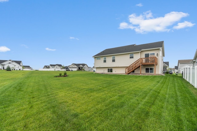 1581 Philipp Way, Shakopee, MN 55379 - back of property with stairway, a deck, and a residential view