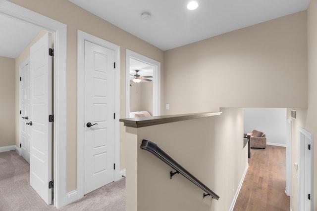 1581 Philipp Way, Shakopee, MN 55379 - hallway with an upstairs landing and recessed lighting