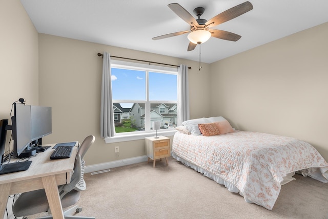 1581 Philipp Way, Shakopee, MN 55379 - carpeted bedroom with a desk and a ceiling fan