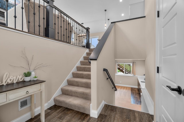 1581 Philipp Way, Shakopee, MN 55379 - stairway with wood finished floors and recessed lighting