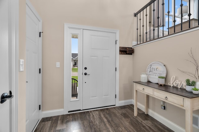 1581 Philipp Way, Shakopee, MN 55379 - foyer with baseboards and dark wood-style flooring
