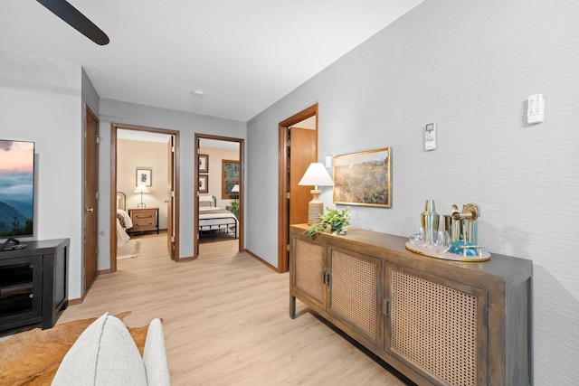 23245 County Rd W, Grantsburg, WI 54840 - hallway with light wood-style floors and baseboards