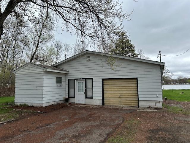 10010 Lake Rd, Watab Twp, MN 56367 - view of front of property with dirt driveway