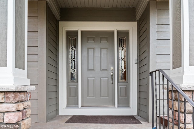 view of exterior entry