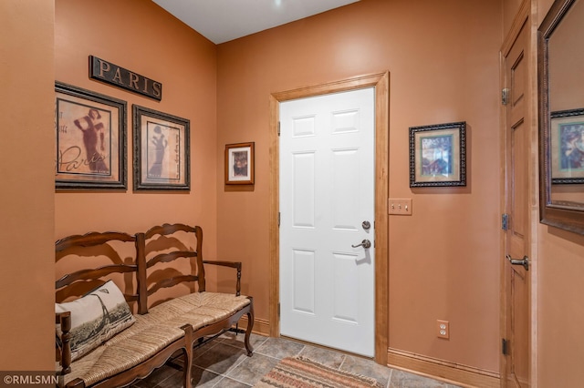 entrance foyer with baseboards