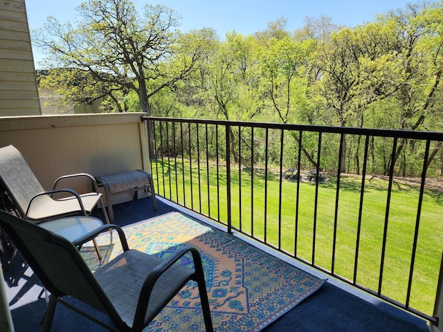 view of balcony