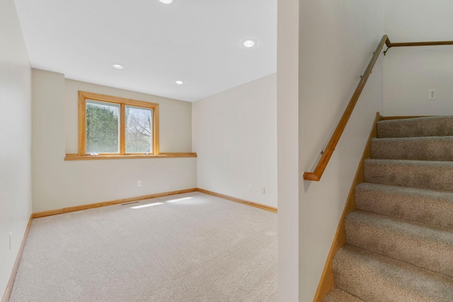 3088 Canyon Rd, Chaska, MN 55318 - stairs featuring recessed lighting, baseboards, and carpet