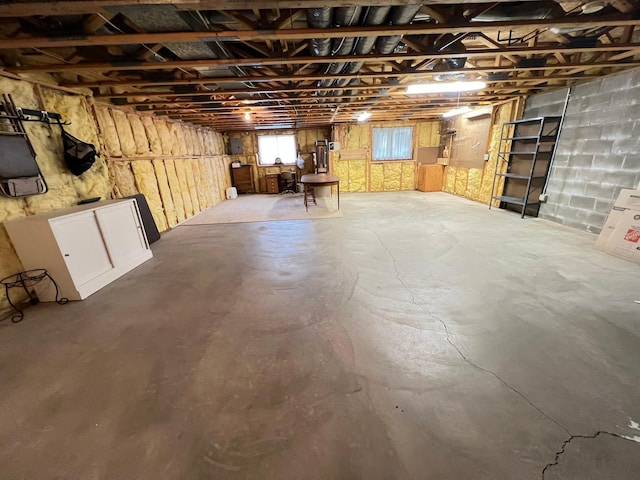 view of basement