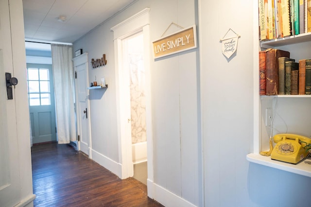 560 7th St, Red Wing, MN 55066 - corridor with dark wood-type flooring