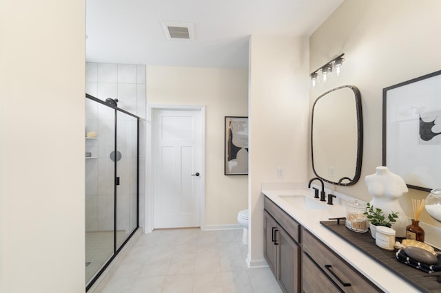 11280 Niagara Ln N, Dayton, MN 55369 - full bath with a shower stall, vanity, tile patterned flooring, baseboards, and toilet