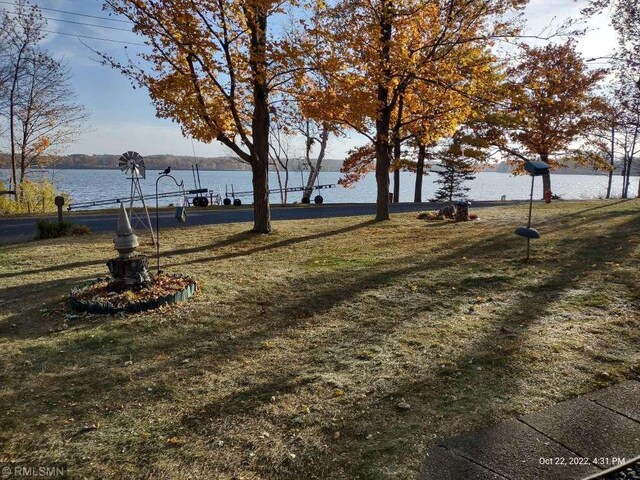 1219 Shore Dr, Luck, WI 54853 - view of grassy yard with a water view