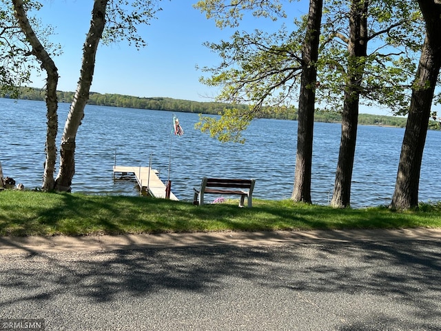 1219 Shore Dr, Luck, WI 54853 - water view with a dock