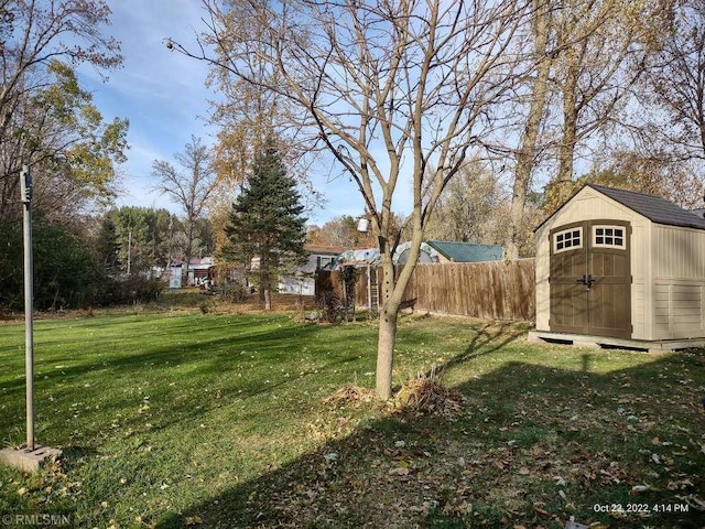 1219 Shore Dr, Luck, WI 54853 - view of yard with a shed and an outdoor structure