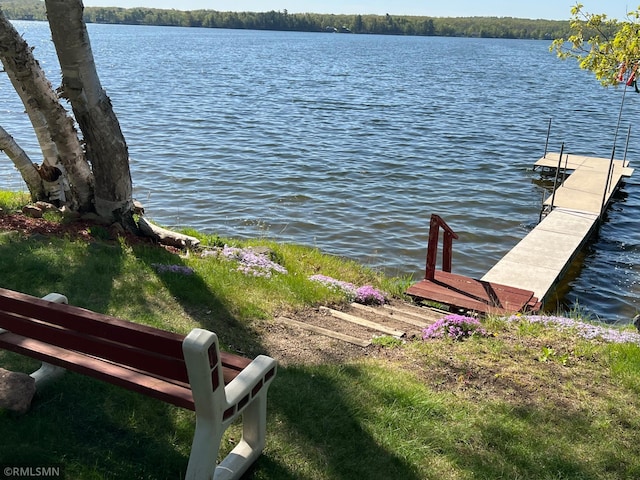 1219 Shore Dr, Luck, WI 54853 - dock area with a water view