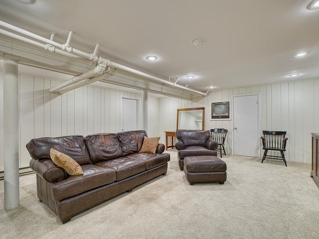 760 Linwood Ave, Saint Paul, MN 55105 - living room featuring carpet and recessed lighting