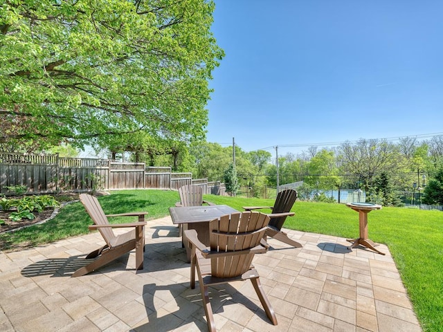 760 Linwood Ave, Saint Paul, MN 55105 - view of patio / terrace with an outdoor fire pit