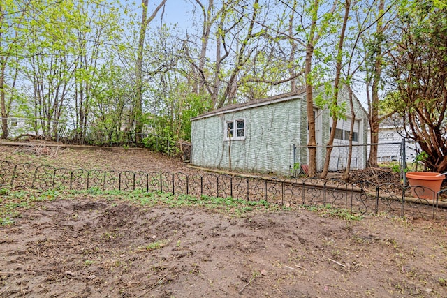 exterior space featuring fence