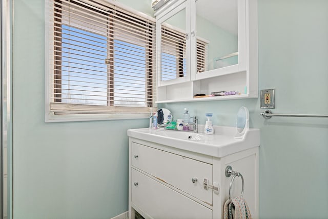 bathroom featuring vanity
