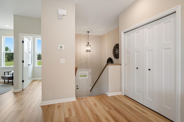 6758 Wildflower Way, Minnetrista, MN 55331 - foyer with light wood-style floors and baseboards