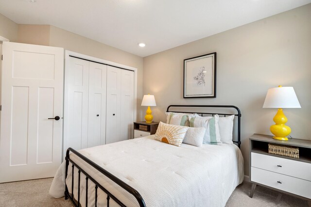 6758 Wildflower Way, Minnetrista, MN 55331 - carpeted bedroom with a closet and recessed lighting