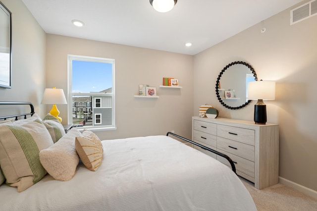 6758 Wildflower Way, Minnetrista, MN 55331 - bedroom with light carpet, baseboards, and recessed lighting