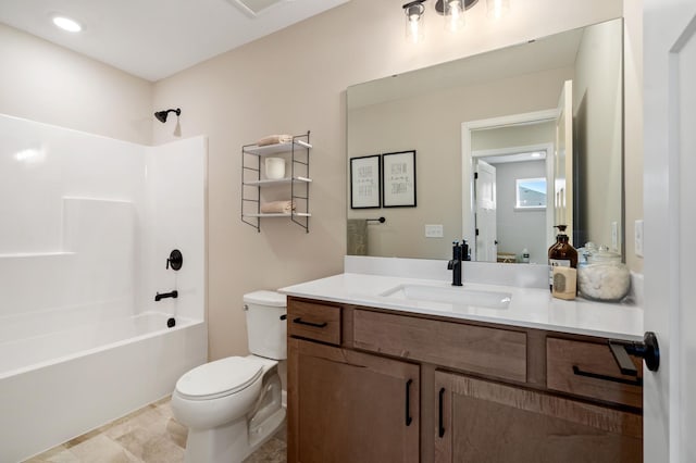 6758 Wildflower Way, Minnetrista, MN 55331 - full bathroom featuring toilet, tub / shower combination, and vanity
