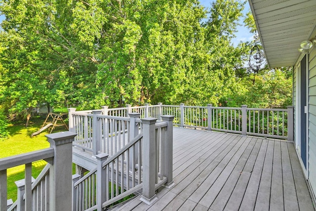 204 10th Ave N, Cold Spring, MN 56320 - deck featuring a yard