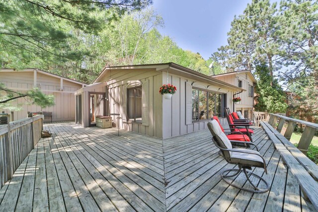 2072 Bluebill Ln SW, Nisswa, MN 56468 - view of wooden deck
