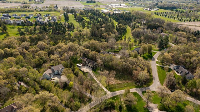 aerial view of property's location