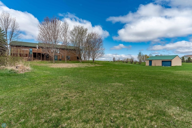 23898 324th Ave, Sverdrup Twp, MN 56586 - view of yard with an outdoor structure and a garage