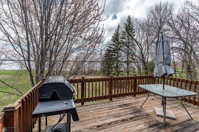 23898 324th Ave, Sverdrup Twp, MN 56586 - deck with a grill