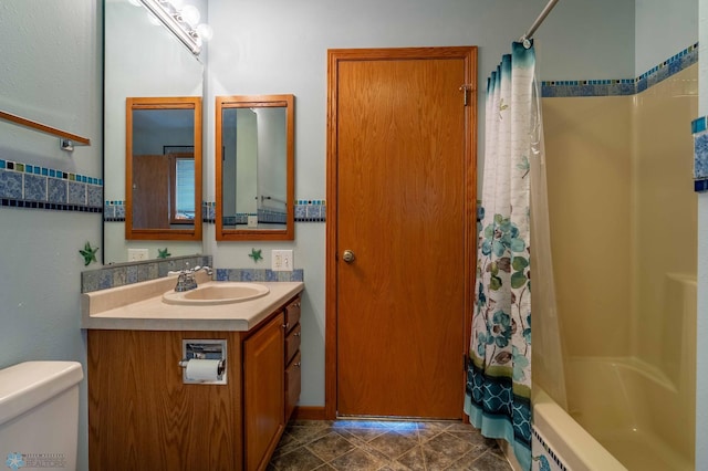 23898 324th Ave, Sverdrup Twp, MN 56586 - full bath featuring shower / bathtub combination with curtain, toilet, and vanity