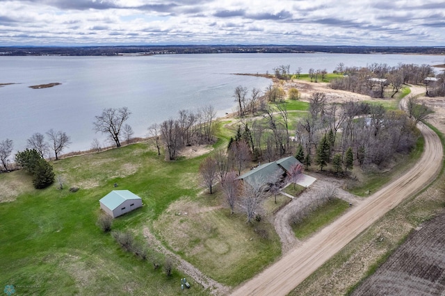 23898 324th Ave, Sverdrup Twp, MN 56586 - bird's eye view featuring a water view