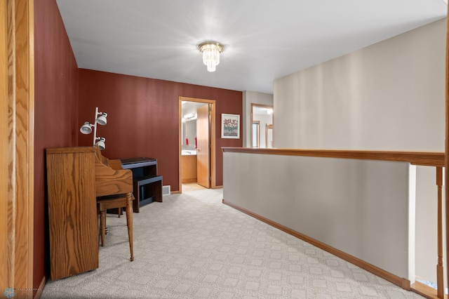 6435 172nd Ave SE, Colfax, ND 58018 - living area featuring baseboards and carpet