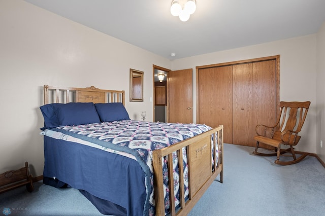 6435 172nd Ave SE, Colfax, ND 58018 - bedroom with baseboards, carpet, and a closet