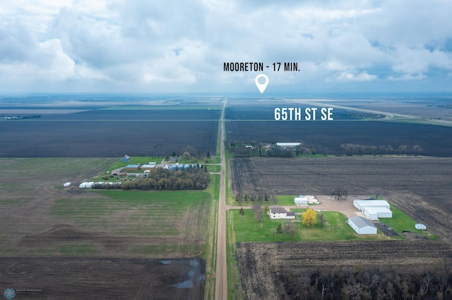 6435 172nd Ave SE, Colfax, ND 58018 - drone / aerial view featuring a rural view